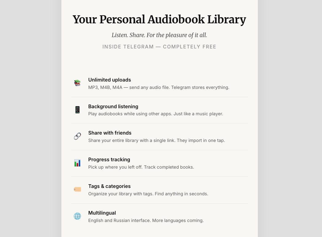 AudioBook Bot