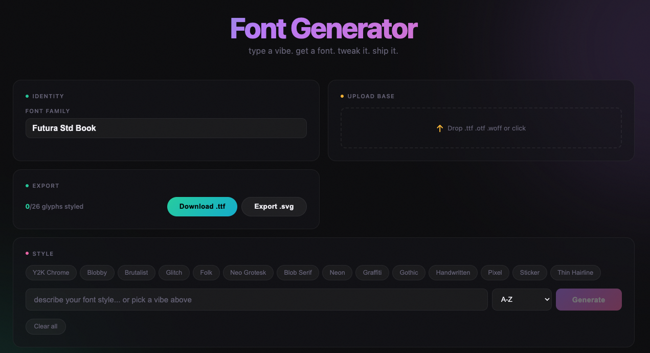 AllBestFonts Generator